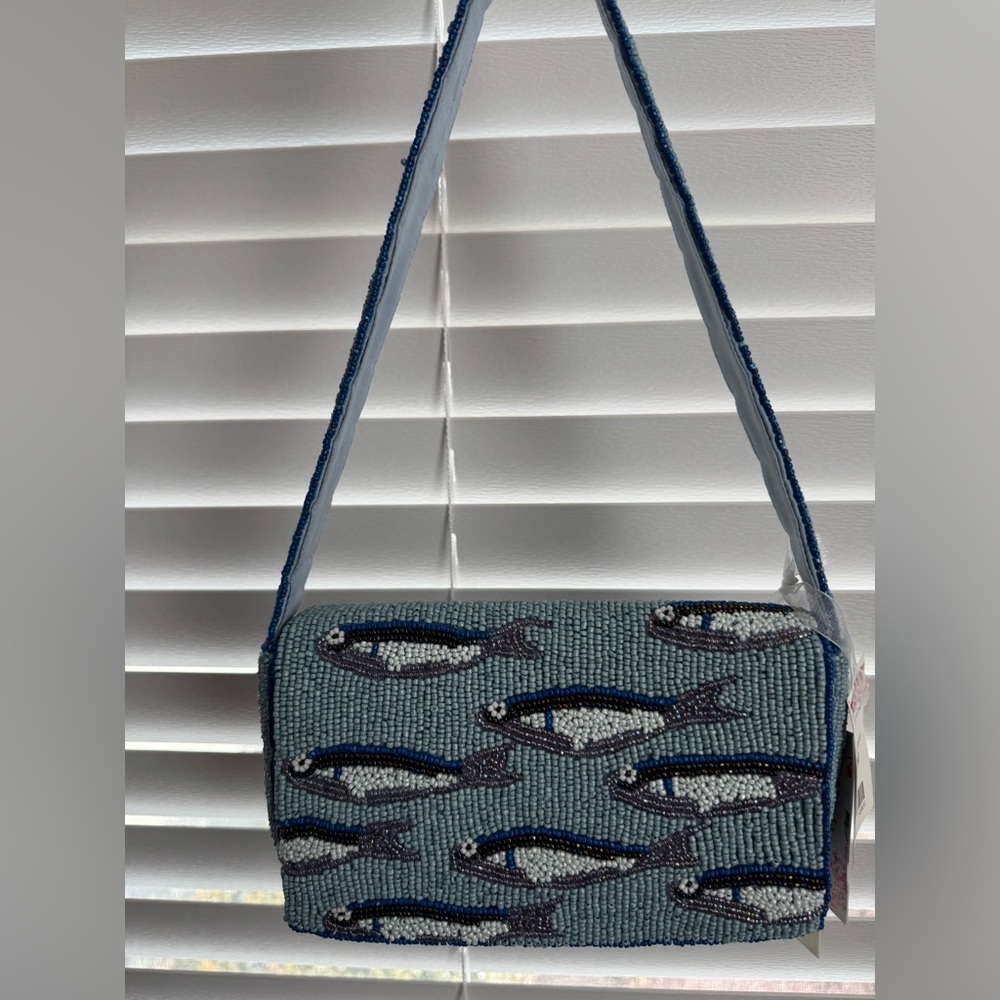 Viral Sardine Beaded Bag